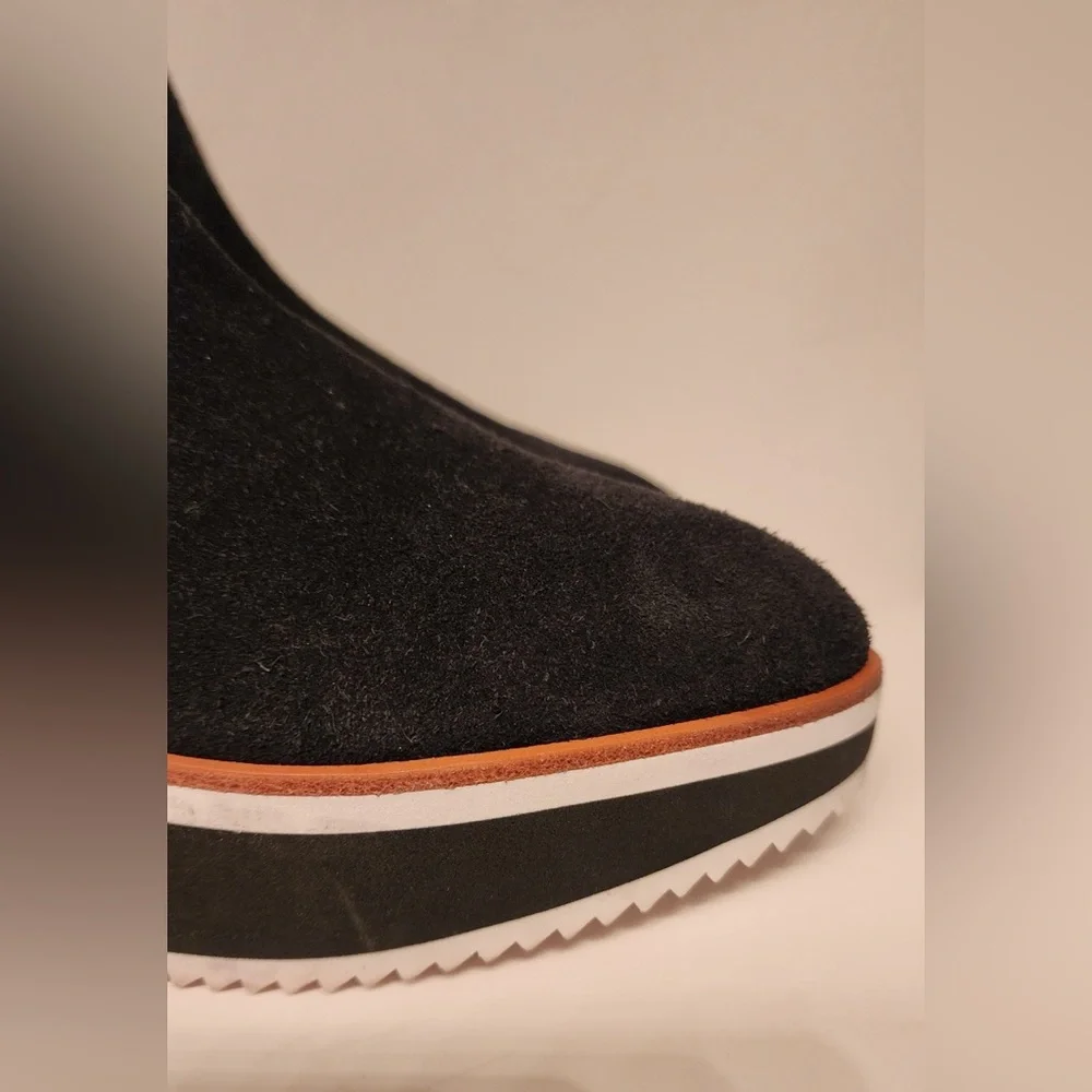 ANTONIO MELANI Brexton Platform Sneaker Ankle Bootie Women’s Black Suede Size 6M